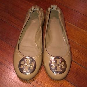 Tory Burch Minnie Leather Ballet Flats